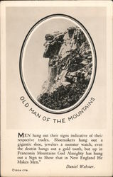Old Man of the Mountains Postcard