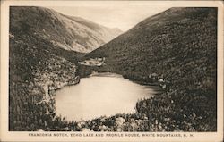 Franconia Notch, Echo Lake and Profile House New Hampshire Postcard Postcard Postcard