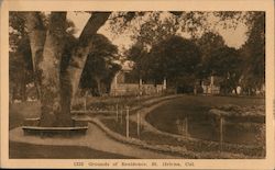 Grounds of Residence Saint Helena, CA Postcard Postcard Postcard