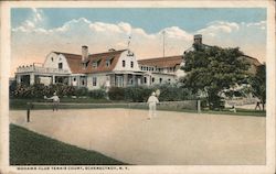 Mohawk Club Tennis Court Postcard