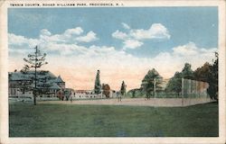 Tennis Courts, Roger Williams Park Postcard