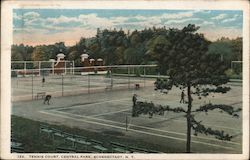 Tennis Court - Central Park Schenectady, NY Postcard Postcard Postcard