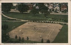 Tennis Court, Cobb's Hill Reservoir Rochester, NY Postcard Postcard Postcard