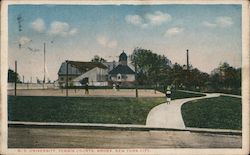 N.Y. University Tennis Courts, Bronx Postcard