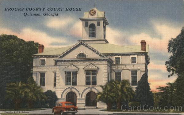 Brooks County Court House Quitman Georgia