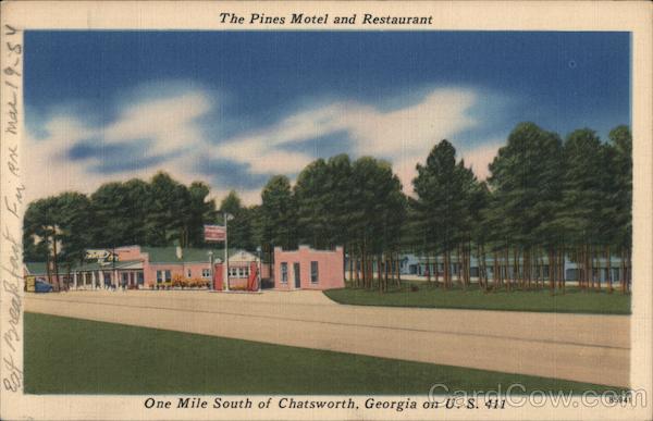 The Pines Motel and Restaurant Chatsworth Georgia