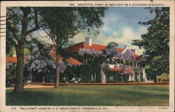 Millpond, Home of J.H. Wade Family Thomasville Georgia