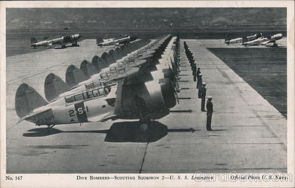 Dive Bombers-Scouting Squadron 2-U.S.S. Lexington U. S. Navy