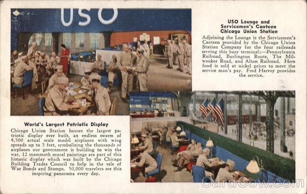 Servicemen's Canteen and USO Lounge Chicago Illinois