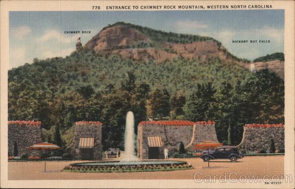 Entrance to Chimney Rock, Western North Carolina