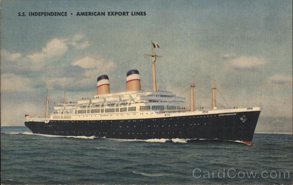 S.S. Independence. American Export Lines Boats, Ships