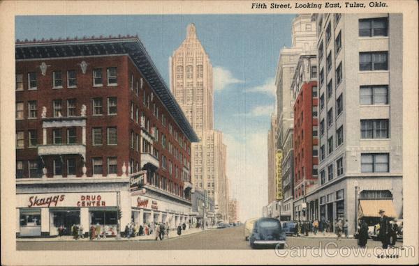 Fifth Street, Looking East Tulsa Oklahoma
