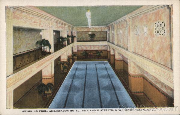 Swimming Pool, Ambassador Hotel, 14th and K Streets, N.W., Washington, D.C. District of Columbia