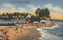 Beach at Capitola, California Postcard