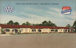 Park View Motor Court Brunswick, GA Postcard Postcard Postcard