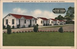 Seabreeze Motor Court...On U.S. 17 Brunswick, GA Postcard Postcard Postcard