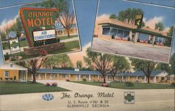 The Orange Motel Glennville, GA Postcard Postcard Postcard