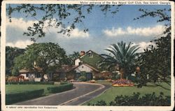 Motor Entrance of the Sea Island Golf Club Postcard