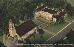 Aerial View of Glenn Memorial Methodist Church and Church School Building, Emory University Postcard