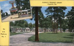 Cadle's Tourist Court Postcard