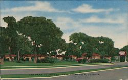 Oak Park Tourist Court Brunswick, GA Postcard Postcard Postcard