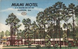 Miami Hotel, U.S. Routes 441-221-82 Postcard