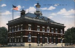 United States Post Office Brunswick, GA Postcard Postcard Postcard