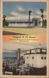 "Seafood at it's Source" On the St. Simons and Sea Island Causeway Postcard