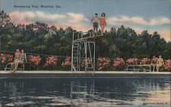 Swimming Pool Moultrie, GA Postcard Postcard Postcard