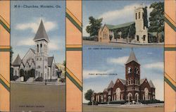 Churches Postcard