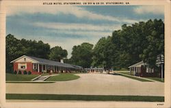 Stiles Motel Statesboro. US 301 & US 25, Statesboro, GA Postcard