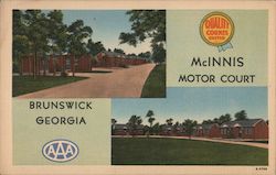 McInnis Motor Court Brunswick, GA Postcard Postcard Postcard