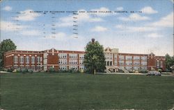 Academy of Richmond County and Junior College Postcard