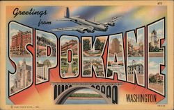 Greetings from Spokane, Washington Postcard