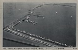 Largest Man-Made Yacht Harbor in America Postcard