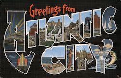 Greetings From Atlantic City Postcard