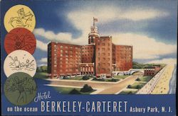 Hotel Berkeley-Carteret Asbury Park, NJ Postcard Postcard Postcard