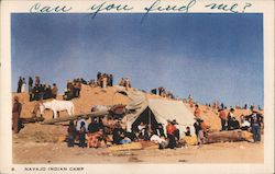 Navajo Indian Camp Window Rock, AZ Postcard Postcard Postcard