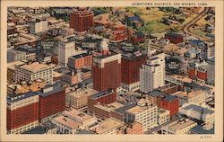 Downtown District Des Moines, IA Postcard Postcard Postcard