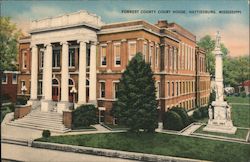 Forrest County Court House Postcard