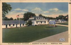 Alamo Plaza Courts Postcard