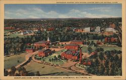 Aeroplane View, Johns Hopkins University, Homewood Postcard