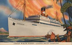 Great White Fleet - United Fruit Company Postcard