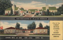 Ahwahnee Motel and Lodge Postcard
