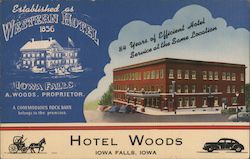 Hotel Woods Iowa Falls, IA Postcard Postcard Postcard