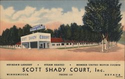Scott Shady Court, Inc. Winnemucca, NV Postcard Postcard Postcard