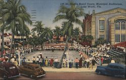 Shuffle Board Courts, Municipal Auditorium Postcard