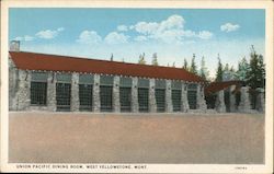 Union Pacific Dining Room Postcard