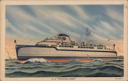 S.S. Princess Anne Ferries Postcard Postcard Postcard