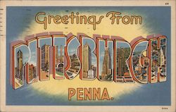 Greetings From Pittsburgh, Penna. Postcard